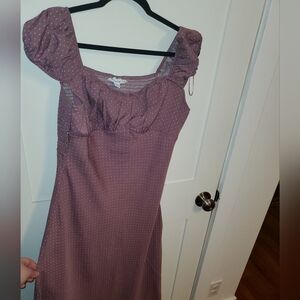 Purple Polka Dot Dress